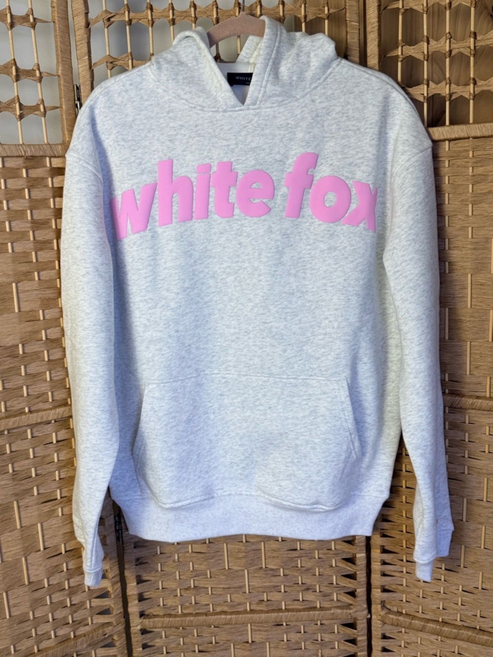NWT White Fox From the Archives Kenzie Oversized Hoodie Size XS/S Grey Marle